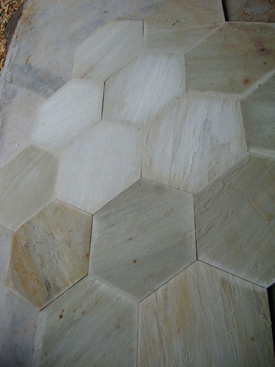 Hexagonal Sandstone Naturelle